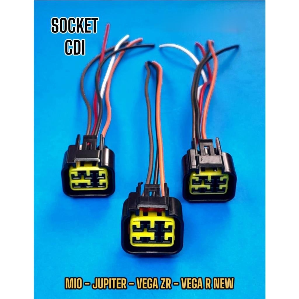 SOCKET SOKET FITTING CDI YAMAHA - MIO / JUPITER Z / VEGA ZR / VEGA R NEW  / 5TL