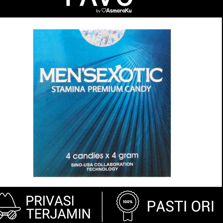 [KODE 77]  Mensexotic Candy - 4 Butir - Permen Kuat Pria Tahan Lama