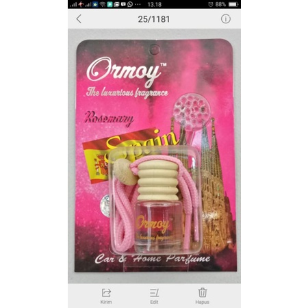parfum mobil / ormoy / pengharum mobil / rosemarry