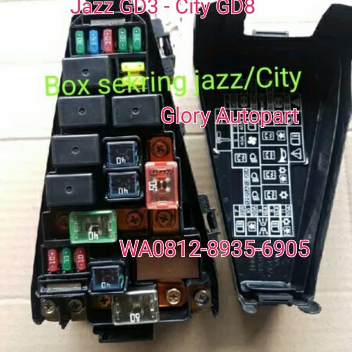 {BEKAS} Fuse box sekring Jazz City ORIGINAL Limited