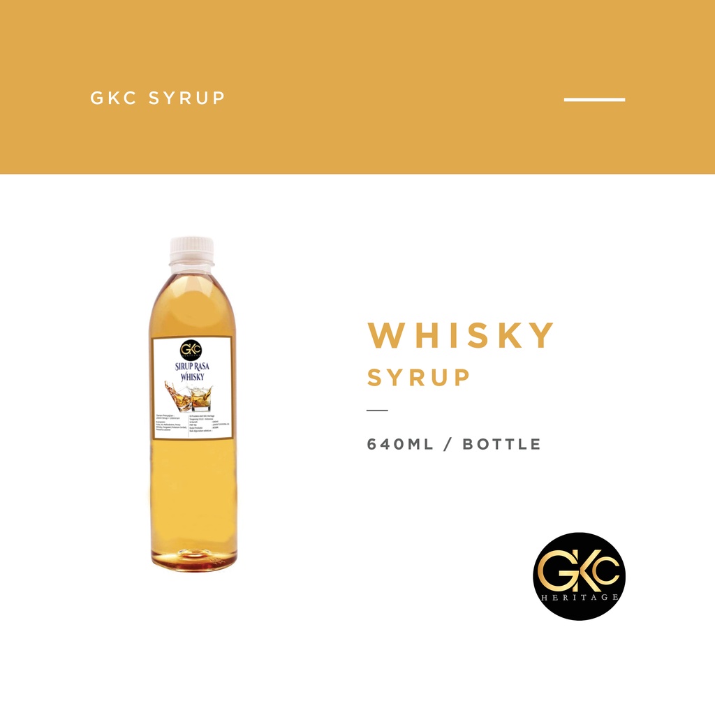 Sirup Whisky / Whiskey Syrup Minuman GKC Heritage 640 ml (Import Quality)