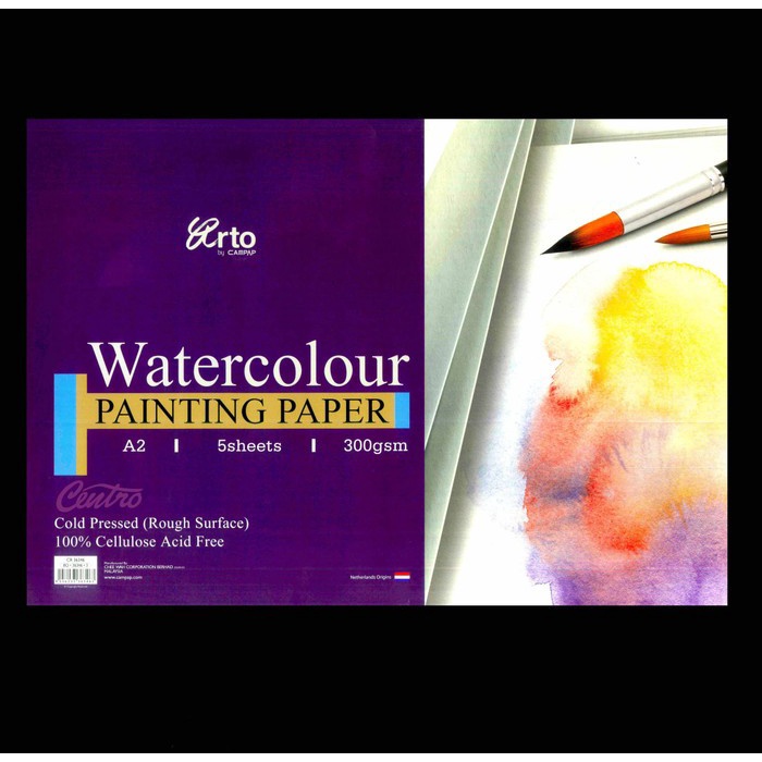 

Buga Arto Watercolour Painting Paper A2 300Gsm Kertas Cat Air Cellulose