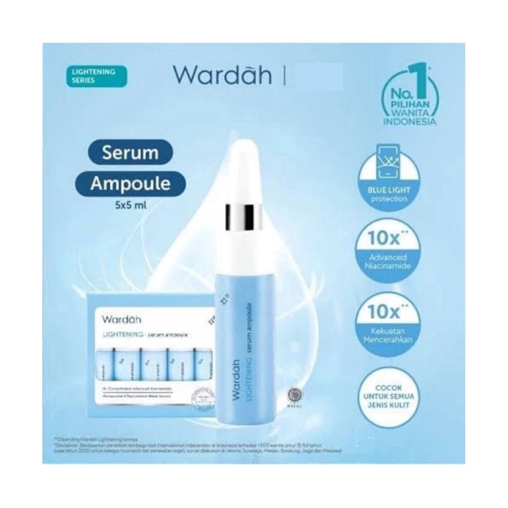 WARDAH Lightening Serum Ampoule isi 5btl x 5ml - Amaze_Kosmetik