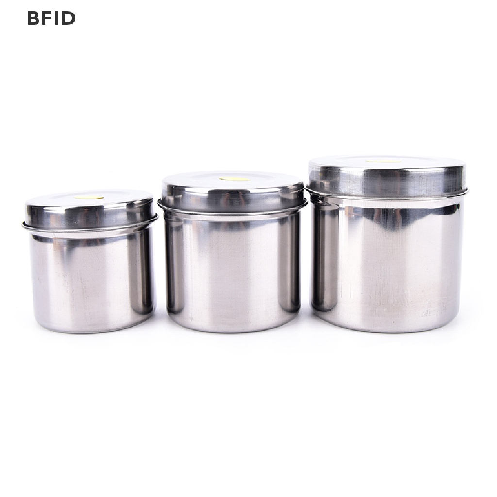 [BFID] Tato Stainless Steel Cotton Disinfection Container Canister Alat [ID]