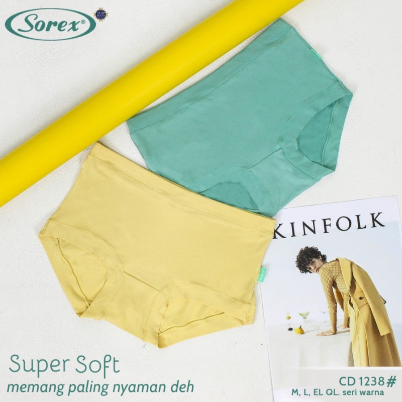 Sorex Cd Basic Super Soft 1238 Celana Dalam Wanita Cutting Midi CD Wanita Polos