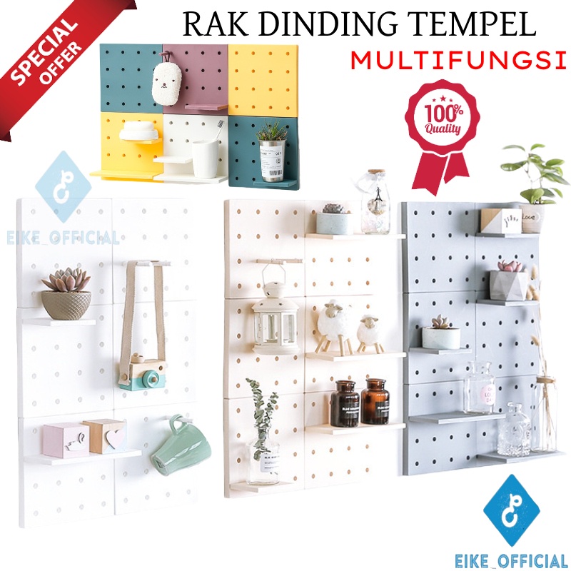 [EIKE] RAK DINDING TEMPEL LUBANG / GANTUNGAN SERBAGUNA / WALL SHELF STORAGE ORGANIZER TEMPEL / RAK GANTUNGAN