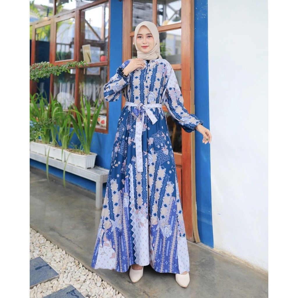 Dress Gamis Rona Diorsilky Bunga