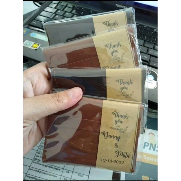 souvenir pernikahan murah unik Dompet kartu , souvenir dompet, semi kulit, souvenir nikah.