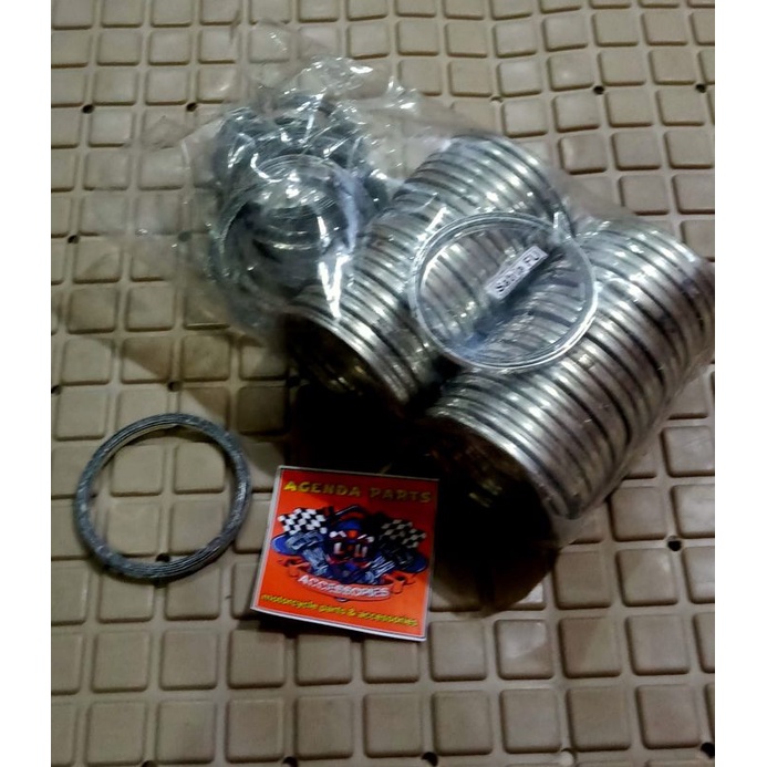 Packing Sambungan Knalpo tengah satria fu / SIlencer Satria FU tengah(Besar) Harga 1pcs