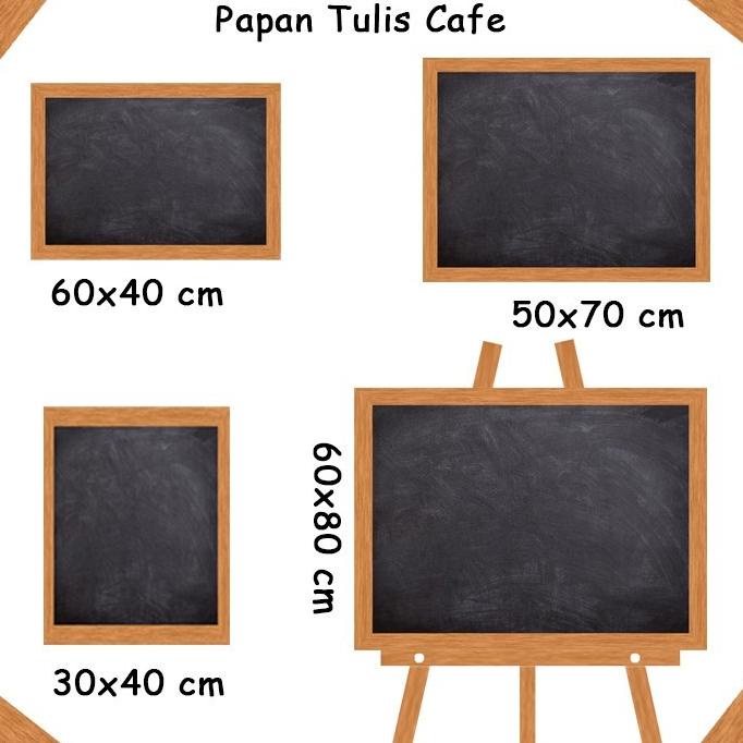 

Papan Tulis Hitam Black Board Cafe Non Stand 30x40 cm HOT PROMO