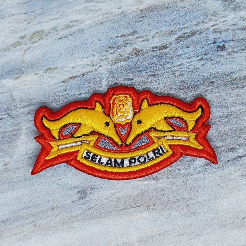Atribut PDL Polri Bordir Timbul / Pin Selam Polri