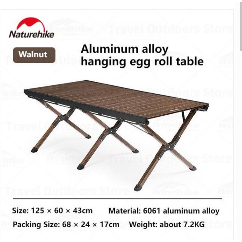 MEJA LIPAT EGG ROLL ALUMINIUM ALLOY NATUREHIKE CNH22JU043