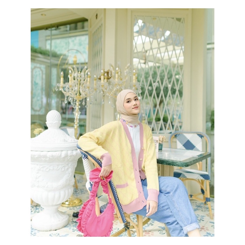 Cardigan haideeorlin [TERBARU] - Haidee & Orlin Cardigan monogram - Resmi Store