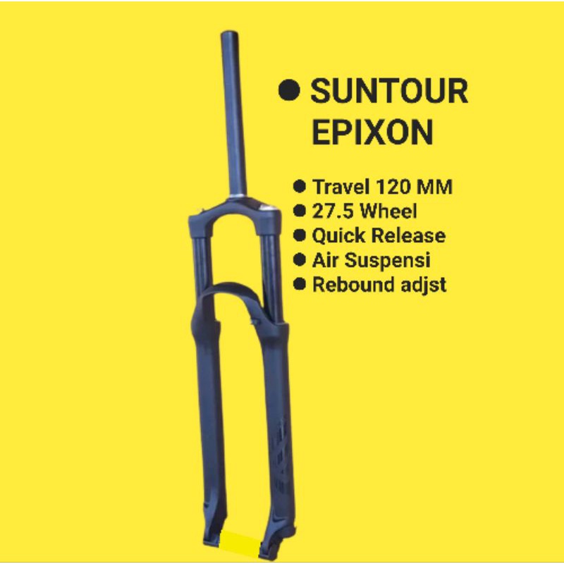 FORK SEPEDA MTB SR SUNTOUR EPIXON 27.5 INCH 650B TRAVEL 120MM