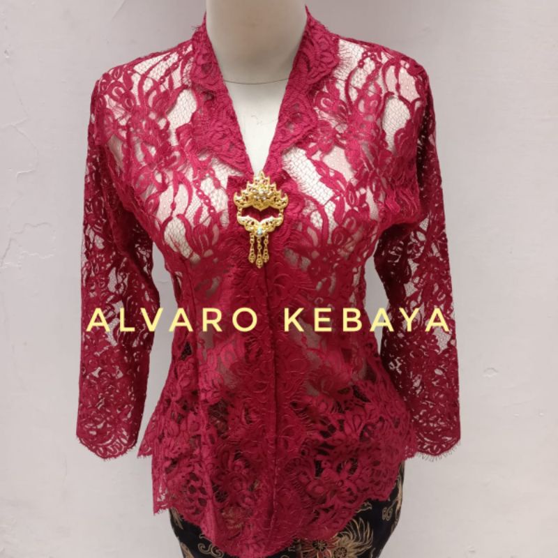 atasan kebaya kartini premium brokat halus modern real pict