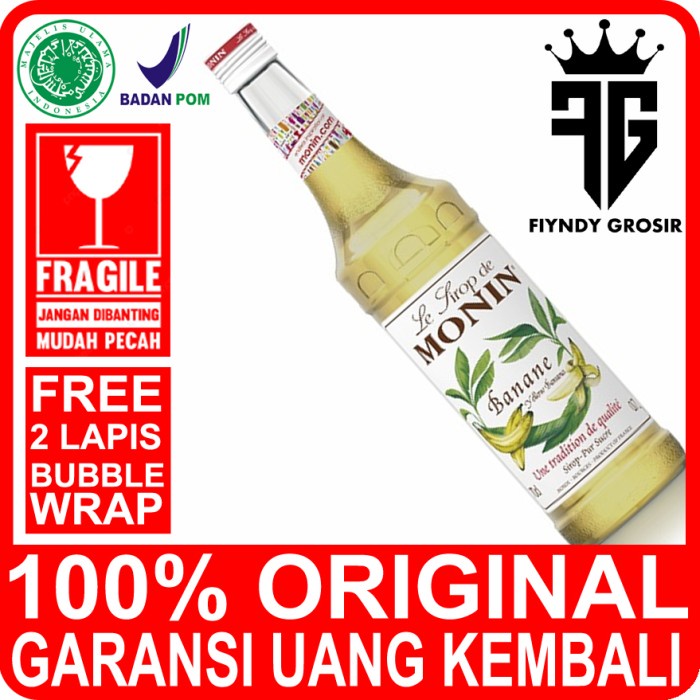 

YELLOW BANANA SYRUP 700ML MERK MONIN /SIRUP/CAFE/ MONIN /KEDAI/KOPI