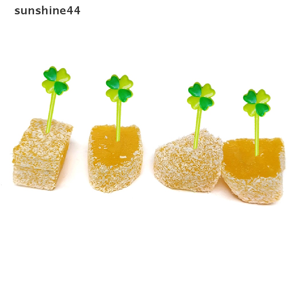 Sunshine8/12pcs Garpu Buah Food Grade Plastik Mini Kartun Anak Kue Tusuk Gigi Buah Bento Lunch Bento Aksesoris Dekorasi Pesta.