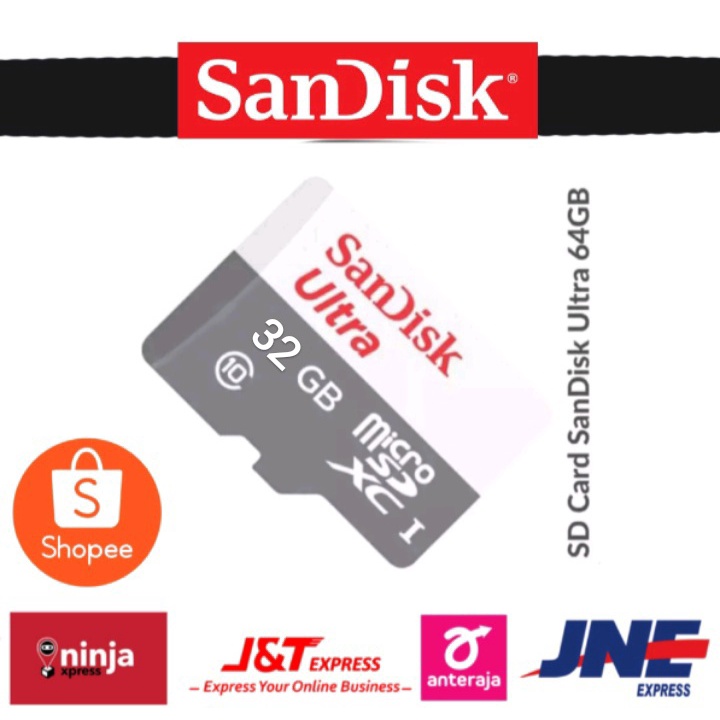 MEMORY HP SANDISK 64GB 32GB 16GB 8GB 4GB 2GB Micro SD MMC Memori Hp MikroSD