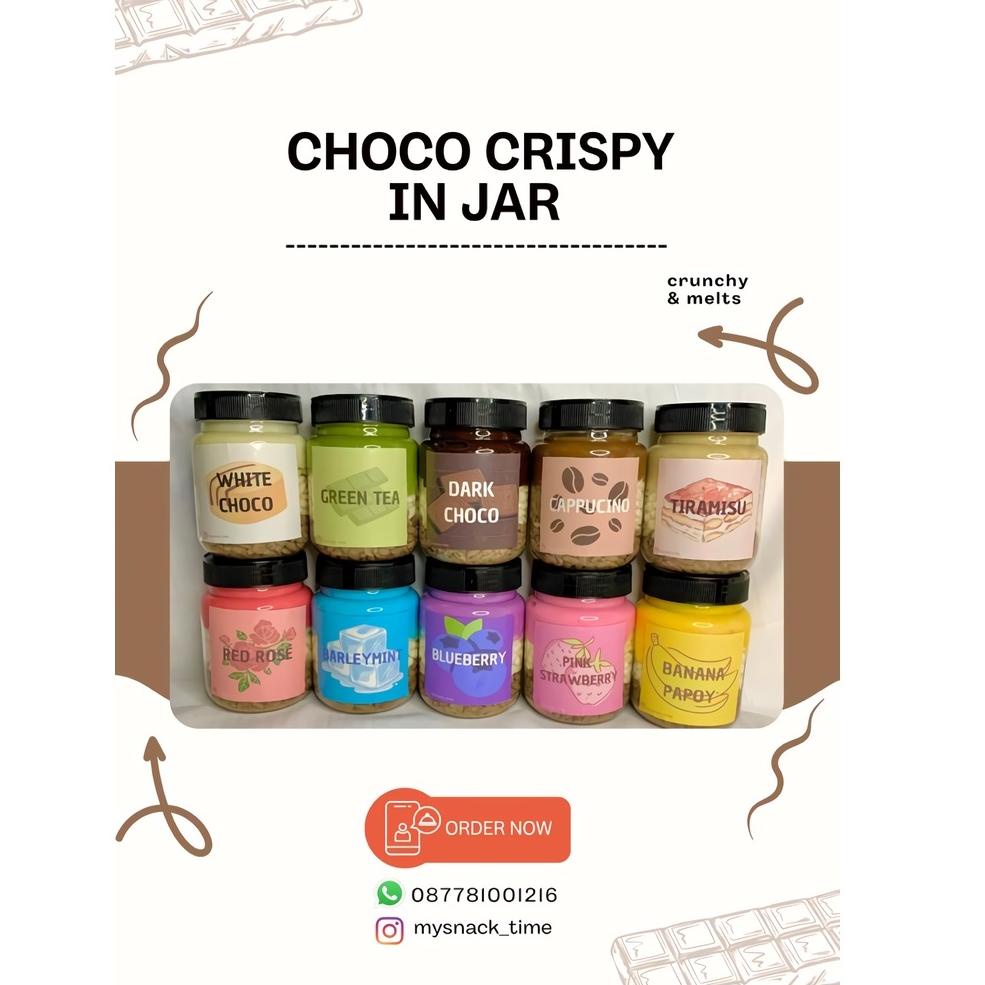 

Terbaru - Choco Crunchy In Jar/ Coklat Crispy Lumer / Cemilan Coklat Lumer/ Choco Jar ☁