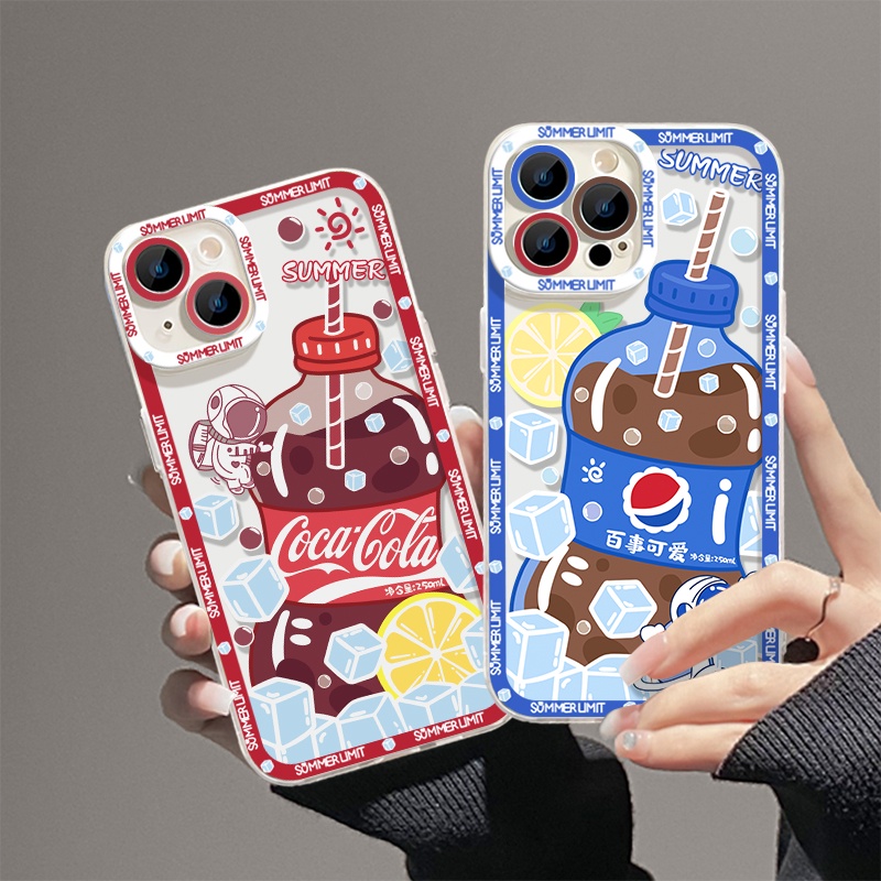 IPHONE Casing Transparan Lembut Lucu Kompatibel Untuk Iphone14 13 12 Pro Max 11 XS XR X8 7 6S Plus Casing Hp Mini TPU Silikon Shockproof Clear Cover