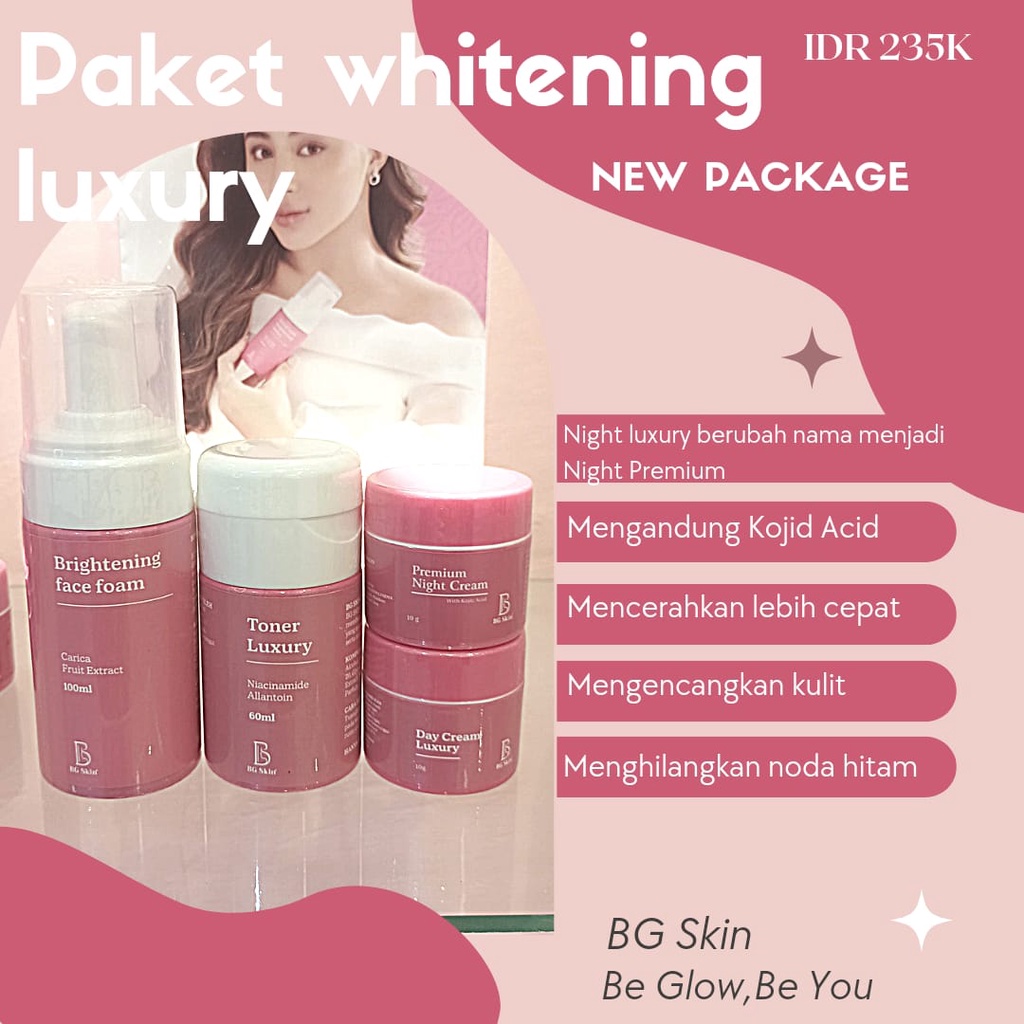 Paket Skincare BG Skin  Beauty Glow Bpom