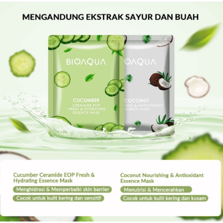 BIOAQUA sheet mask FRUIT SERIES | Hydrating Essence face Mask Brightening Moisturizing skin care anti aging