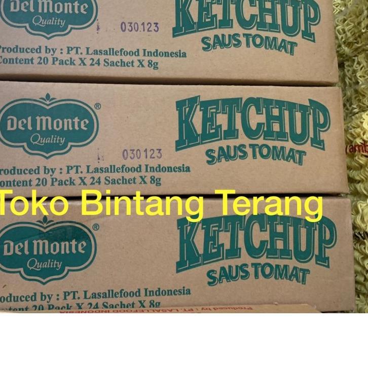 

♔ Delmonte Saus Tomat Stik / Sachet 1 Dus Karton 20 pak x 24 pcs x 8 gr - Tomat ✪