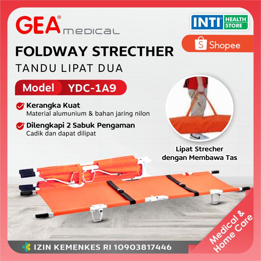 GEA Medical | Tandu Lipat 2 YDC 1A | Alumunium Stretcher YDC1A GEA