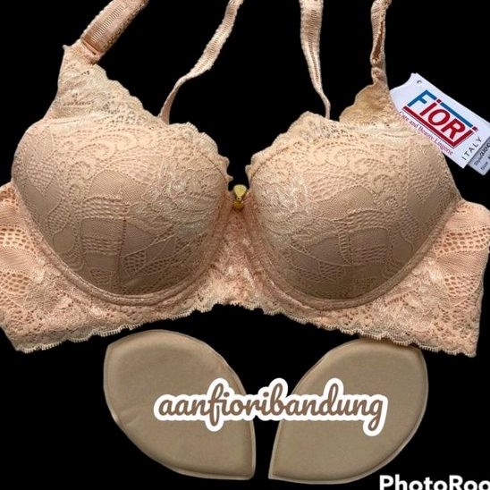 PROMO - FIORI Bra GUENDA 34B Skin Champagne | Bra Kawat Push Up Busa Tipis | Bra Kait 3
