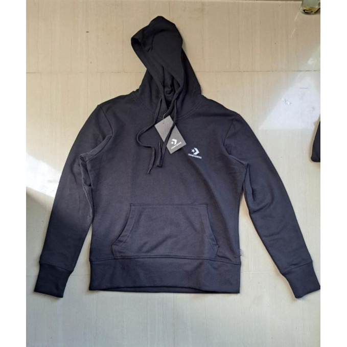 HOODIE WANITA CONVERSE HITAM ORIGINAL STORE TERBARU