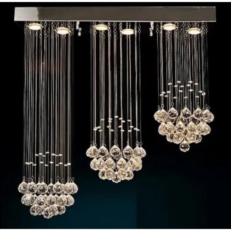 LAMPU PLAFON KRISTAL LAMPU HIAS RUANG TAMU MINIMALIS