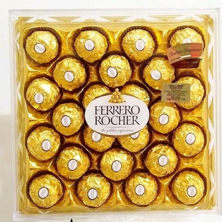 

FERRERO ROCHER CHOCOLATE T-24 300GR BOX