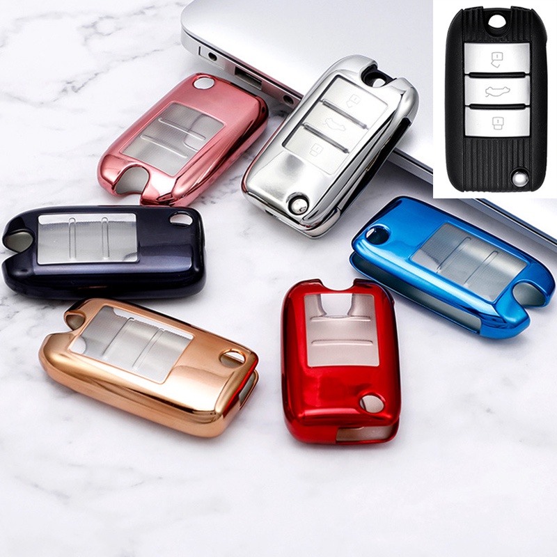 Tpu Mobil Flip Key Case Cover Untuk Roewe RX5 MG3 MG5 MG6 MG7 MG ZS GT GS 350 360 750 Pelindung Aksesoris