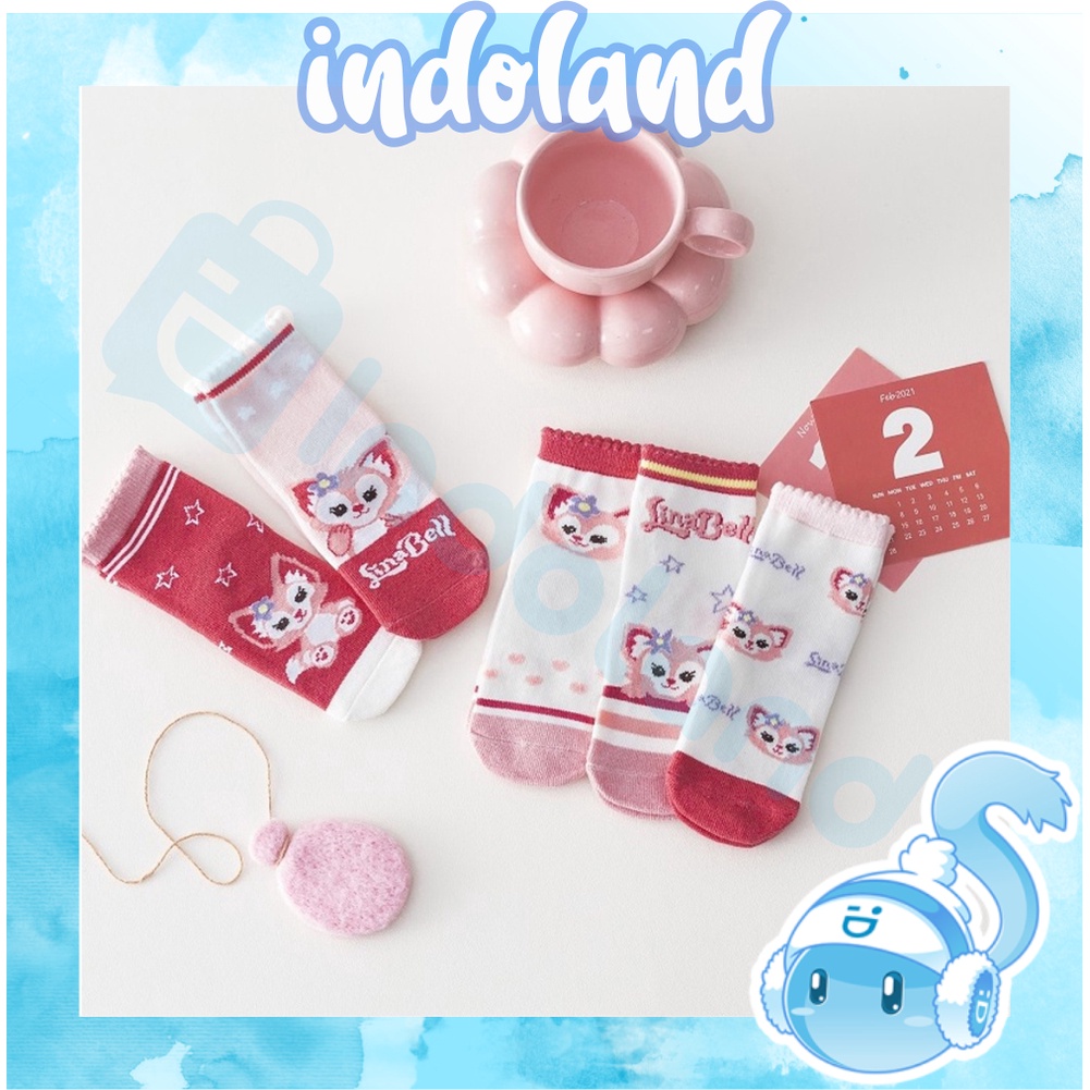 ☀INDOLAND☀ Kaos Kaki Anak Motif Linabell Kaus Kaki Bayi Lucu KK058