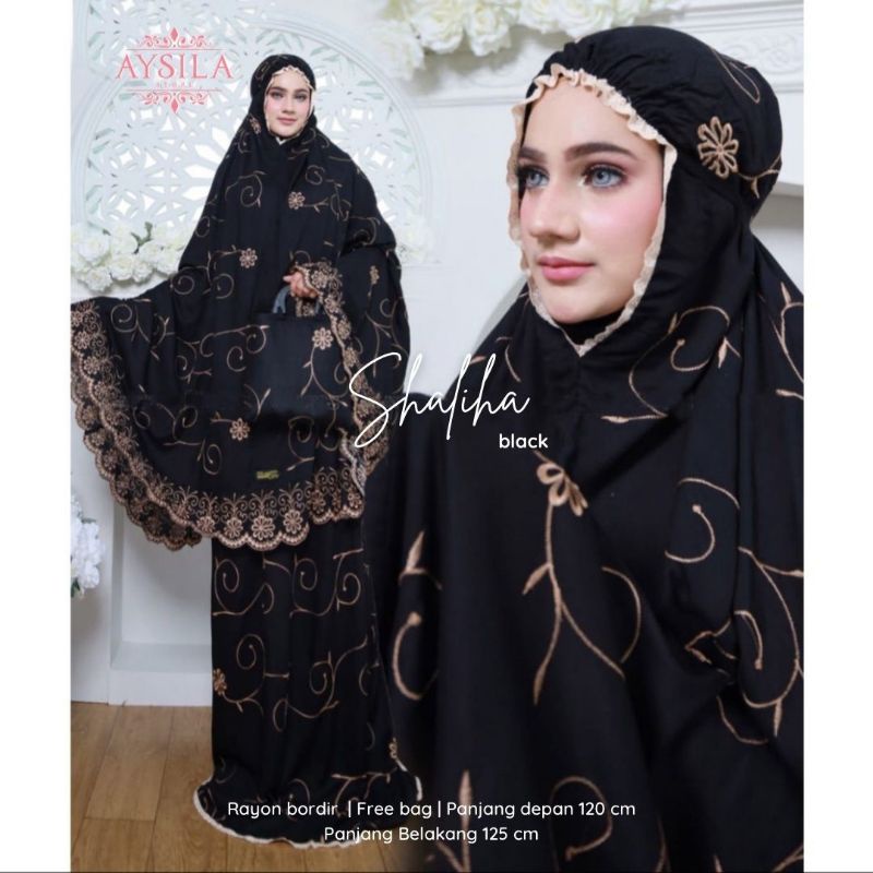 mukena shaliha / mukena bordir by aysila