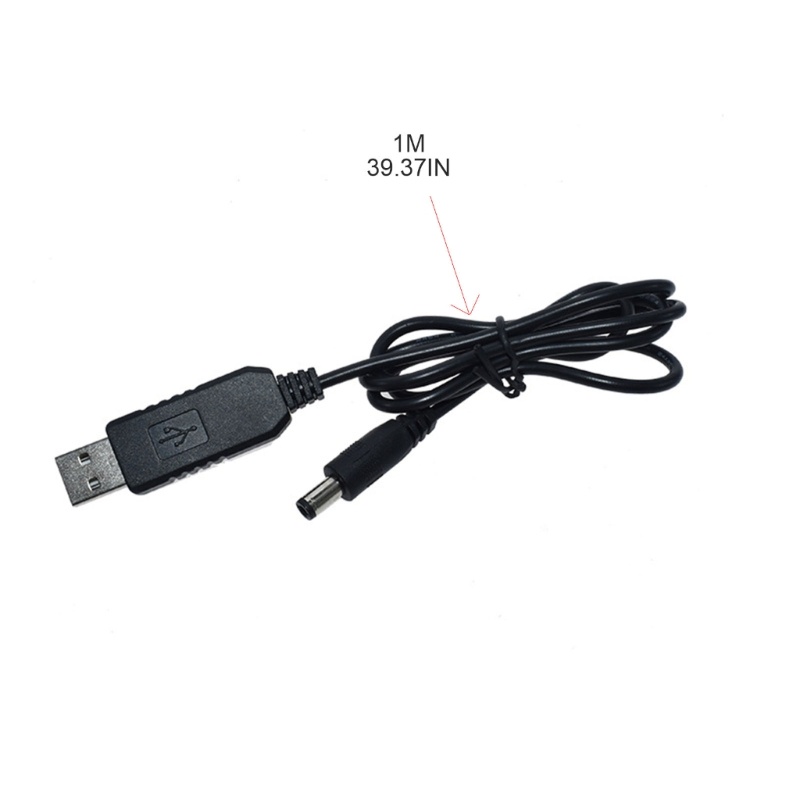 Btsg Kabel Konverter Jalur USB Ke DC Boost 5V Ke 5.9/12V Kabel Listrik Tegangan Dapat Disesuaikan