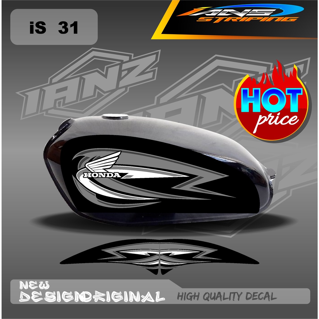 DECAL TANGKI CB100 STRIPING HOLOGRAM/NON HOLOGRAM IS31