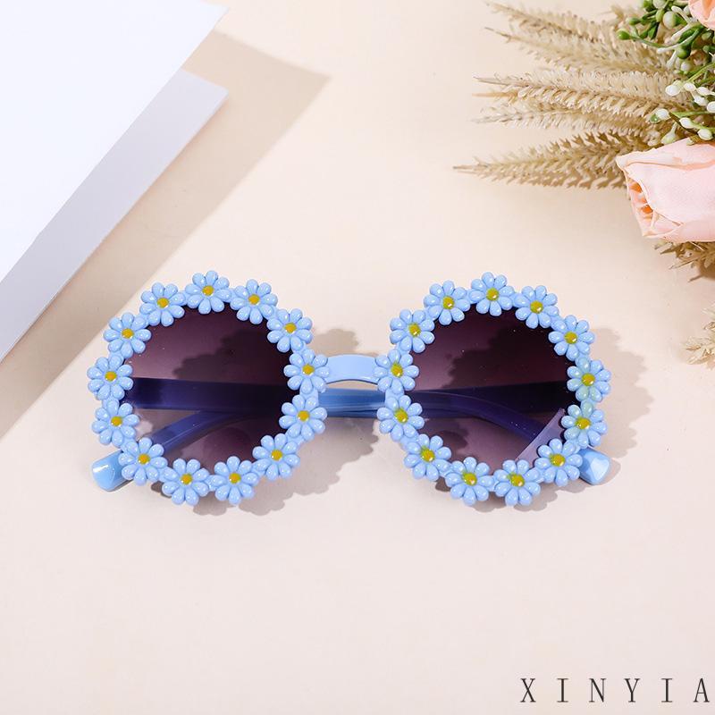 【Bayar di tempat】kacamata hitam wanita korea Kacamata Hitam Anak Perempuan Lovely Flower Sunglasses Touring Seaside Daisy Sunglasses