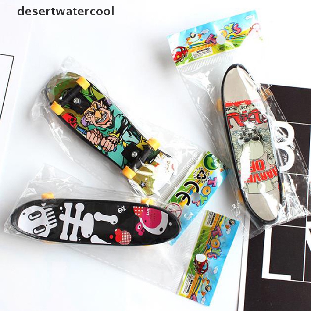 Deid Mainan Mini Skate Jari Skateboard Fingerboard Novelty Bahan Plastik Untuk Hadiah Anak Laki-Laki Martijn