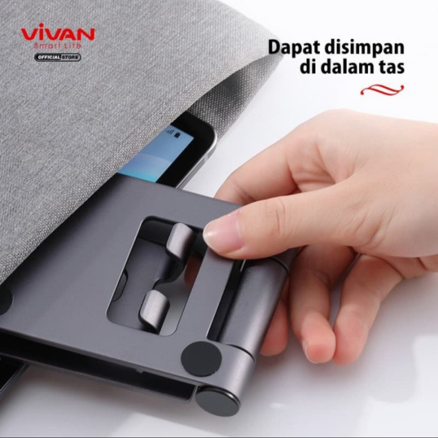 Vivan VH01 Stand Holder Alumunium -stand holder vivan VH01 Foldable