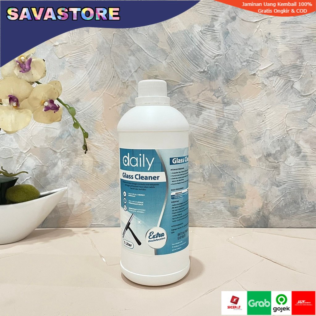 PEMBERSIH KACA DAILY GLASS CLEANER 1L ANTI REDEPOSISI 1 LITER