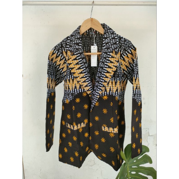 Devi blazer batik cap full furing trikot kekinian batik bigsize