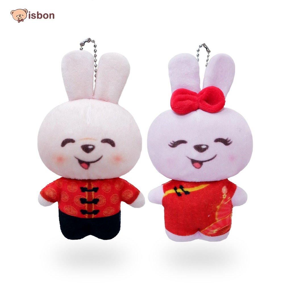 Gantungan Kunci Karakter lebaran cowok cewek idul fitri dan Kelinci  Imlek Series Tahun Baru Gong Xi By Istana Boneka