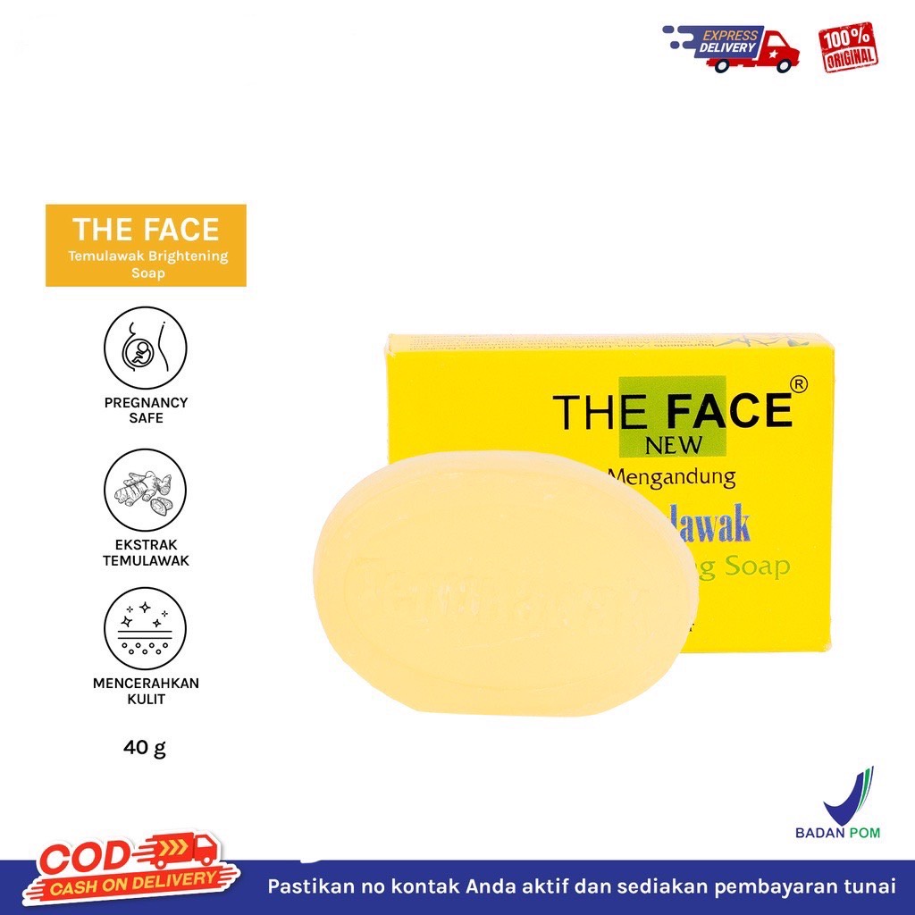 The Face Temulawak Brightening Soap/Sabun Muka 40 Gram