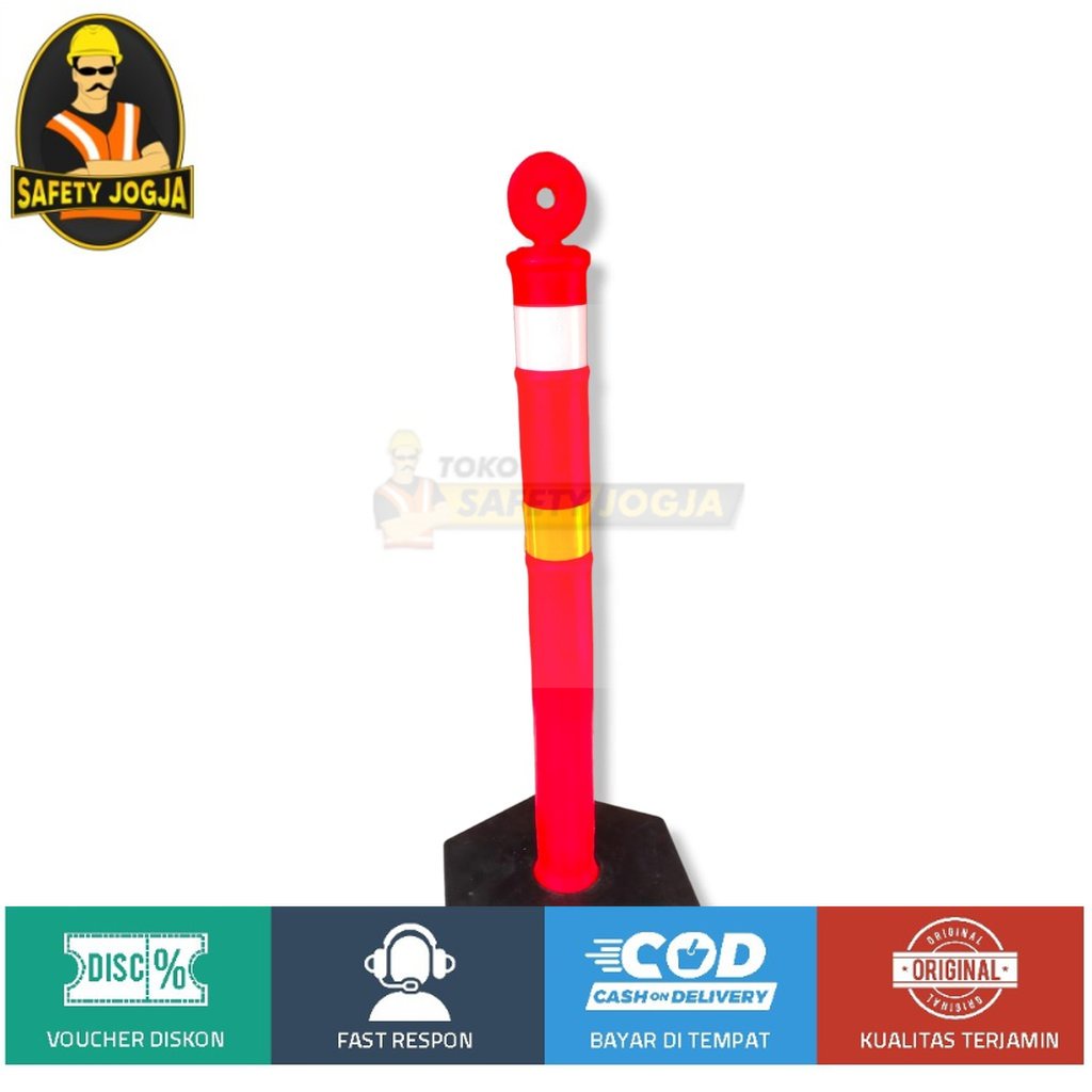 Stick Cone Plastik 2 Scotlight  Pembatas Parkir Traffic Cone