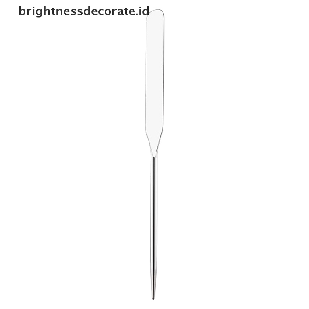 [Birth] 1pcs Stainless Steel Dual Head Makeup Toner Spatula Mixing Stick Foundation [ID]