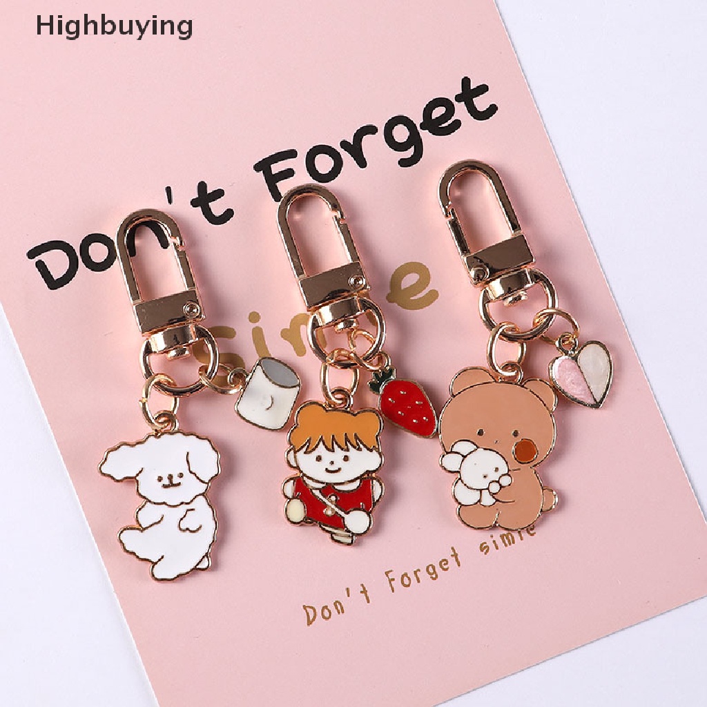 Hbid Gantungan Kunci Beruang Korea Boneka Liontin Kelinci Yang Indah Lucu Keyring Key Chain Jewelry Glory