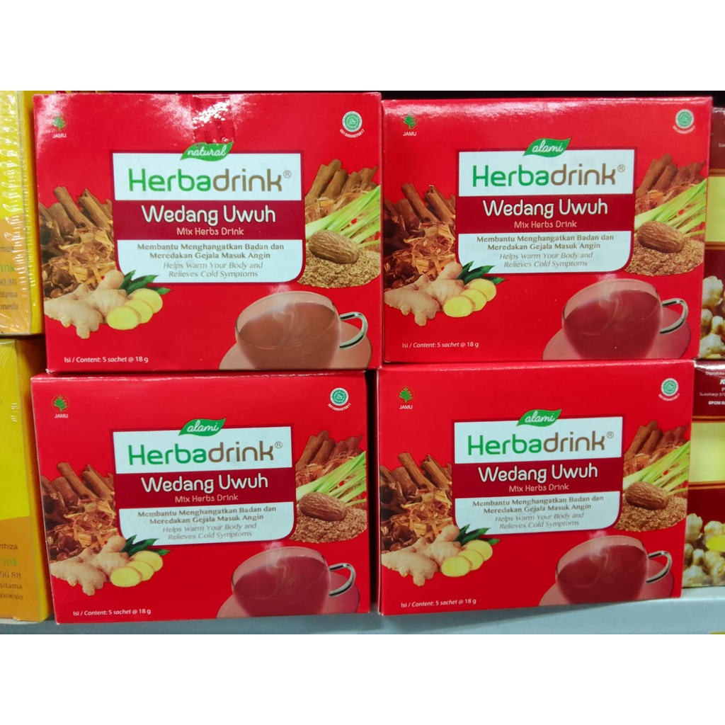 

Herbadrink Wedang Uwuh Minuman Herbal 5 x 18 gram