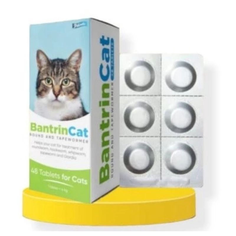 BANTRIN CAT obat cacing kucing tablet ecer