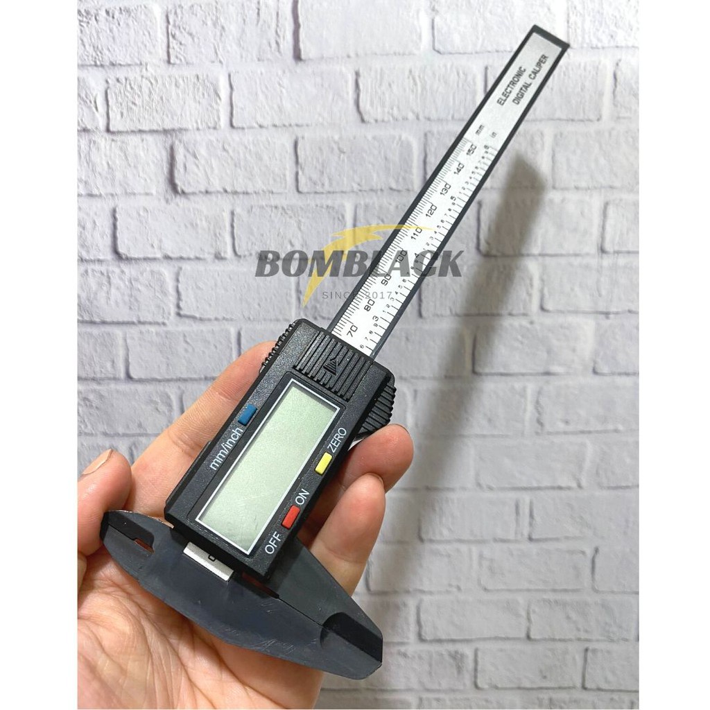 Sigmat Skekmat Jangka Sorong Digital Vernier Caliper LCD 150mm Carbon